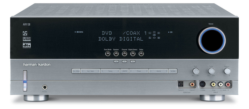 AVR 130 - Black - Audio/Video Receiver With Dolby Digital & DTS (55 watts x 2 | 45 watts x 5) - Hero